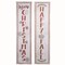 Transpac 47" White Christmas Reversible Porch Decor, MDF Freestanding Signs & Leaners, Indoor Home Decor, 47" H x 11.75" W, Easy Care
